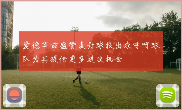 爱德华兹盛赞麦丹球技出众呼吁球队为其提供更多进攻机会